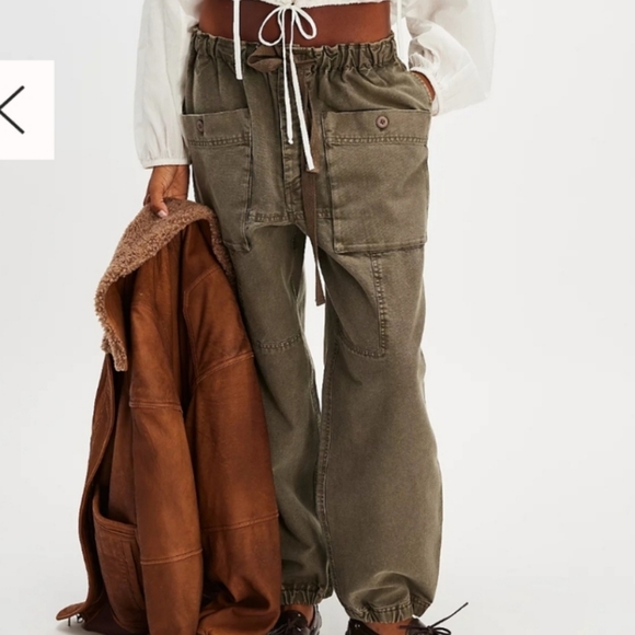 NWOT Free People River Stone Pants - Picture 1 of 8